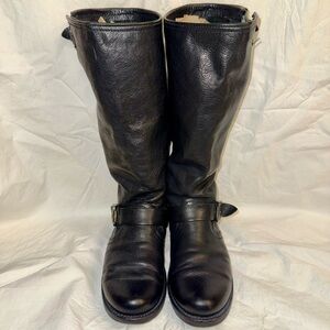 FRYE VERONICA TALL LEATHER SLOUCH BOOTS WOMENS SIZE 8